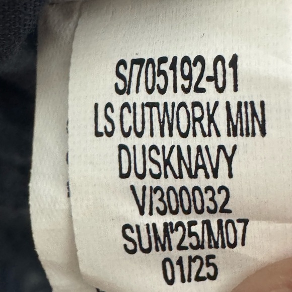 NWT Old Navy Waist-Defined Cutwork Mini Dress in Dusk Navy Blue Size Large - Picture 15 of 15